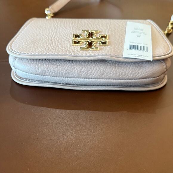 Tory Burch Britten Mini Crossbody Bag Light Oak Designer Preppy Concerts - Picture 6 of 9